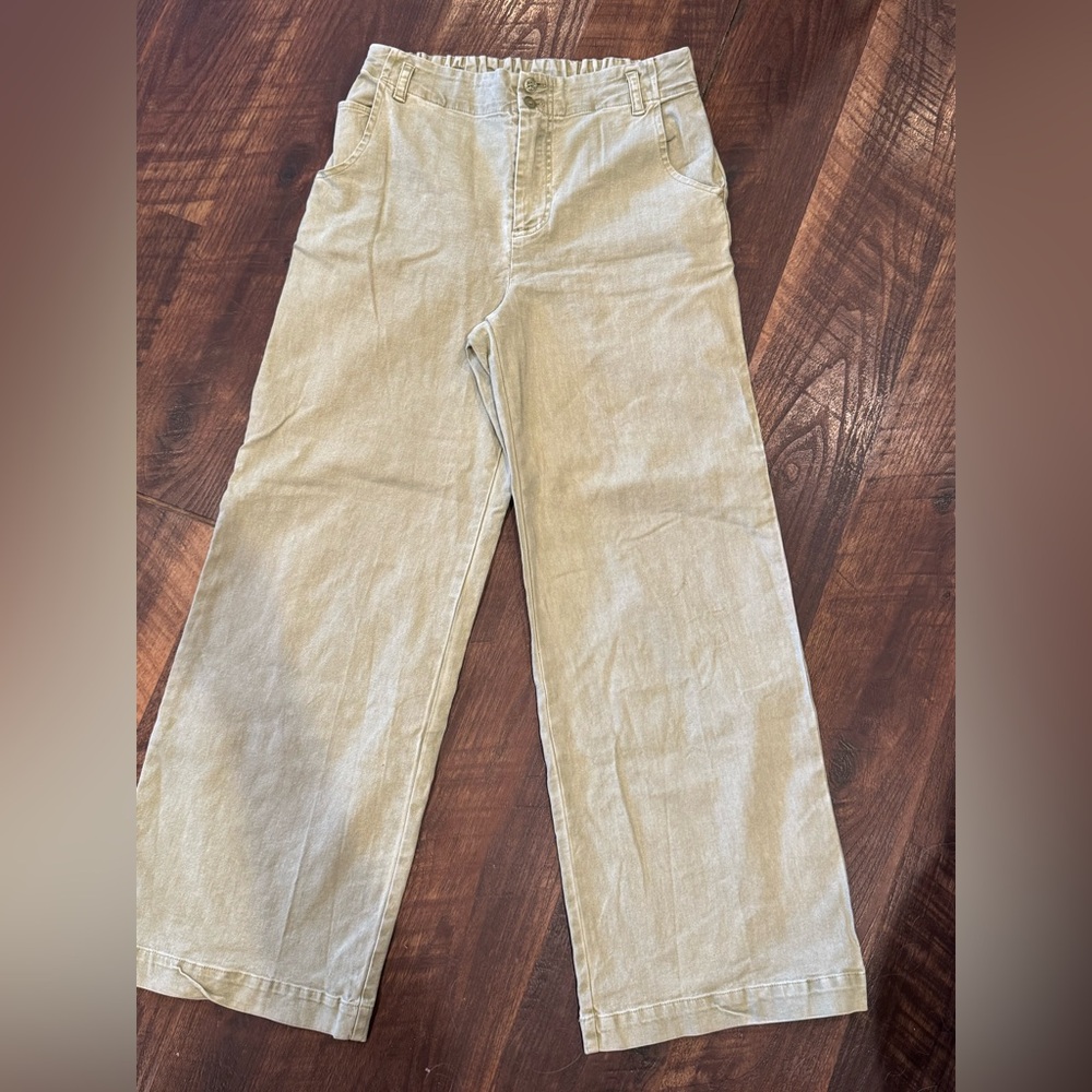 Young Fabulous & Broke Wide Leg pants Green Size Medium